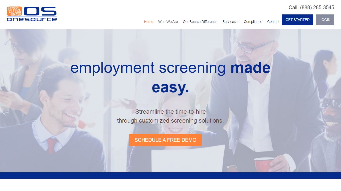 OneSource Employment Screening - Call: (888) 285-3545